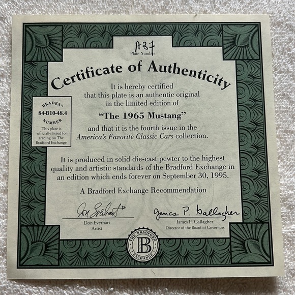 “The 1965 Mustang” by The Bradford Exchange - Picture 4 of 5